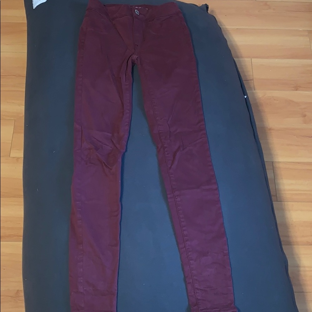 Burgundy pants